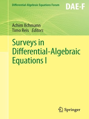 cover image of Surveys in Differential-Algebraic Equations I
